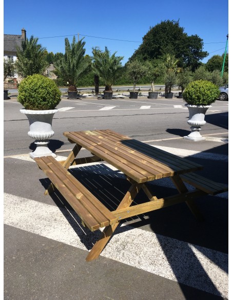 Table Pique Niques X X Cm En Bois Massif Trait