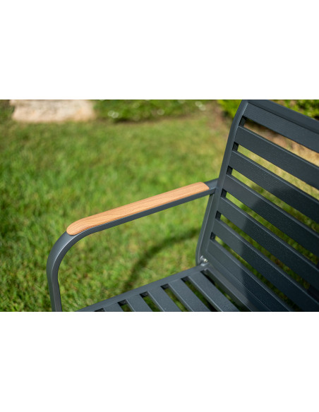 Achat CREADOR - Banc de jardin MARTA 3 places - Aluminium - Anthracite