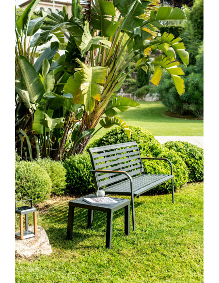 Achat CREADOR - Banc de jardin MARTA 3 places - Aluminium - Anthracite