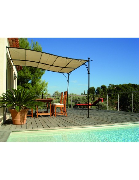 Achat COULEURS DU MONDE - Toile seule pour pergola LUBERON adossée - 3 x 3 mètres