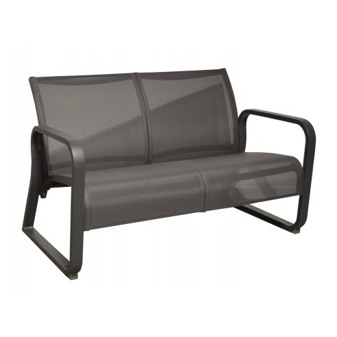 Achat Banc Lounge QUENZA II en aluminium coloris Graphite / Gris - Proloisirs