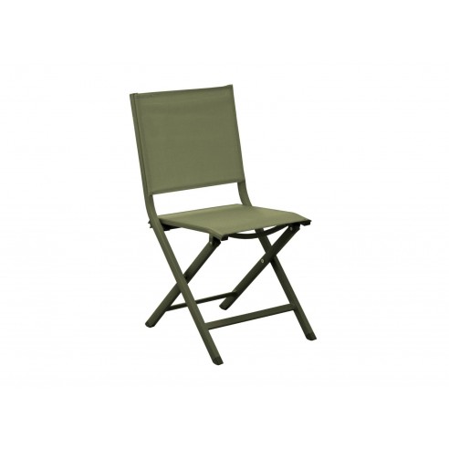 chaise pliante en platique transparent — Hauteur 74 cm Longueur 47