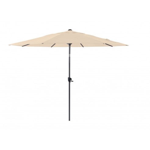 Parasol 300 MANIVELLE aluminium Grey/Mât -Ecru- Proloisirs