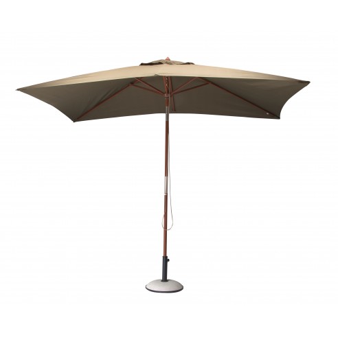 Parasol 3 x 2 Grey/Mat  coloris Taupe - Proloisirs