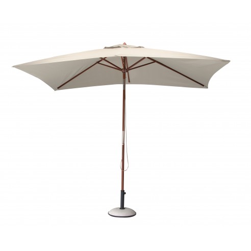 Parasol 3 x 2 Grey/Mat coloris Ecru - Proloisirs