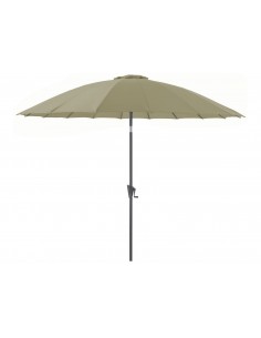 Parasol droit Pagode D.3m - coloris gris argile - Proloisirs