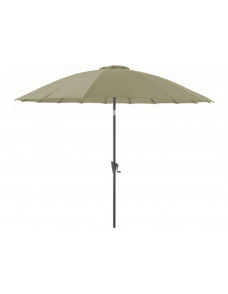 Parasol droit Pagode D.3m - coloris gris argile - Proloisirs