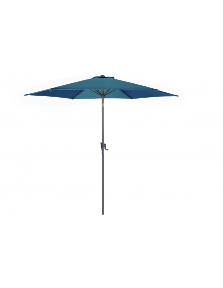 Parasol Tilt Droit Rond 3 m -Aluminium - Bleu - Proloisirs