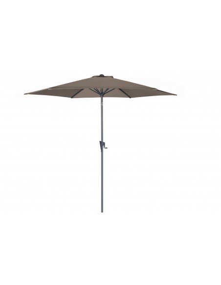 Parasol Tilt Droit Rond 3 m -Aluminium - Taupe - Proloisirs