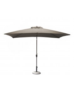 Achat Parasol droit 3 x 2 m inclinable en aluminium taupe -  Proloisirs