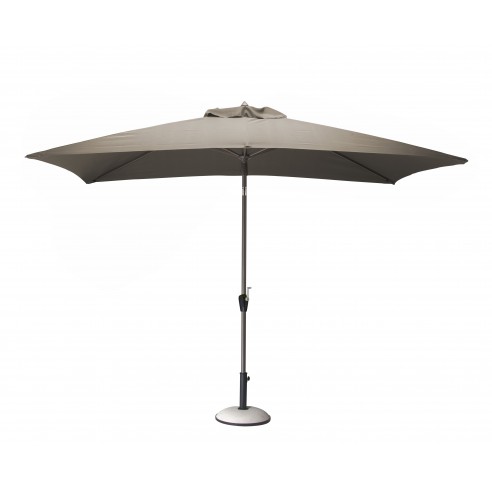 Achat Parasol droit 3 x 2 m inclinable en aluminium taupe -  Proloisirs