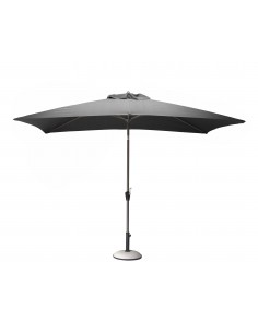 Achat Parasol droit 3 x 2 m inclinable en aluminium - Grey -  Proloisirs