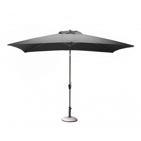 Achat Parasol droit 3 x 2 m inclinable en aluminium - Grey -  Proloisirs