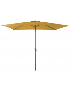 Achat Parasol droit 3 x 2 m inclinable en aluminium - Curry -  Proloisirs