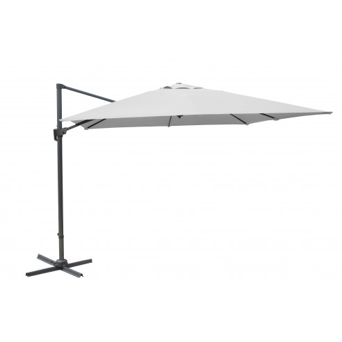 Parasol déporté Grey 3 x 4m NH inclinable et rotatif - Proloisirs