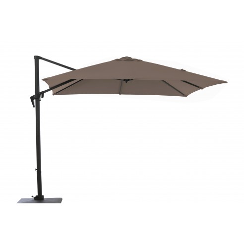 Achat Parasol déporté Roma 3 x 3 M en Aluminium - Taupe - Proloisirs