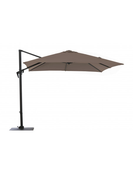 Achat Parasol déporté Roma 3 x 3 M en Aluminium - Taupe - Proloisirs