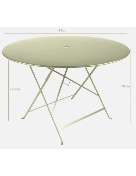Table ronde en plastique, table pliable ronde, table pliante ronde