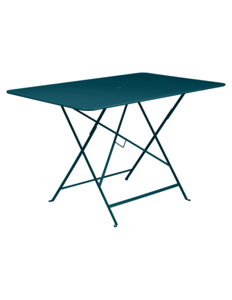 Table pliante Bistro Bleu Acapulco métal rectangle 117x77cm - 6 places - Fermob