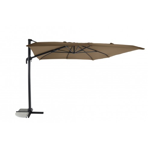 Achat MWH - Parasol déporté 3 x 4 m, inclinable sur 5 positions - Taupe Chiné