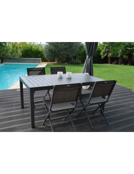 Achat Chaise de jardin pliante Censo - Aluminium toile PVC - MWH