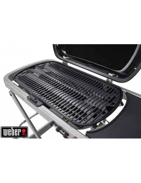 Barbecue à gaz Weber Traveler noir avec chariot noir