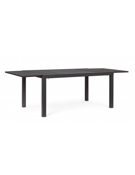 Table extensible HILDE - 160/240 X 90 cm - Anthracite - BIZZOTTO