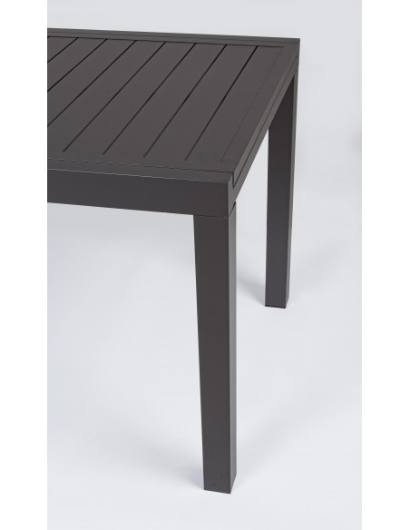 Table extensible HILDE - 160/240 X 90 cm - Anthracite - BIZZOTTO