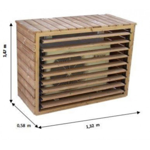 FORESTA - Cache climatiseur extérieur et pompe à chaleur grand modèle