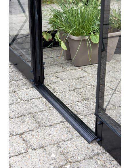 HALLS - Serre de jardin Qube 3.9 m² verre trempé de 3 mm