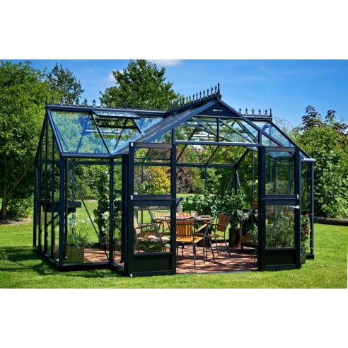 JULIANA Orangerie 15.2 m² anthracite en verre trempé sécurit