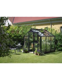 JULIANA - Serre de jardin Compact verre trempé 5 m² - Aluminium anthracite