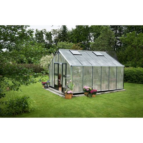 JULIANA - Serre Gartner polycarbonate 10mm 16.2 m² - Aluminium anthracite