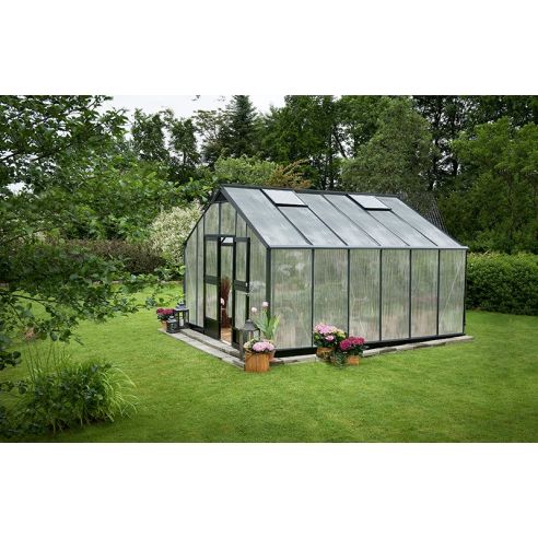 JULIANA - Serre Gartner polycarbonate 10mm 16.2 m² - Aluminium naturel