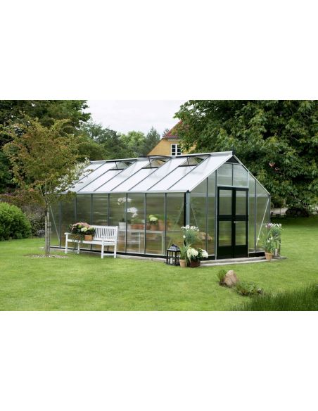 JULIANA - Serre Gartner polycarbonate 10mm 21.4 m² - Aluminium naturel