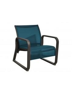 Fauteuil Lounge QUENZA II - Aluminium - Graphite / Bleu - PROLOISIRS