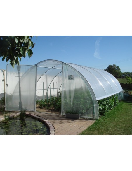 SERRES TONNEAU - Serre tunnel de jardin "Gothique" - 4.5x4.5 m - 1 porte