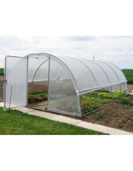 SERRES TONNEAU - Serre tunnel de jardin "Mini" - 3.7 x 4.5 m 2 portes