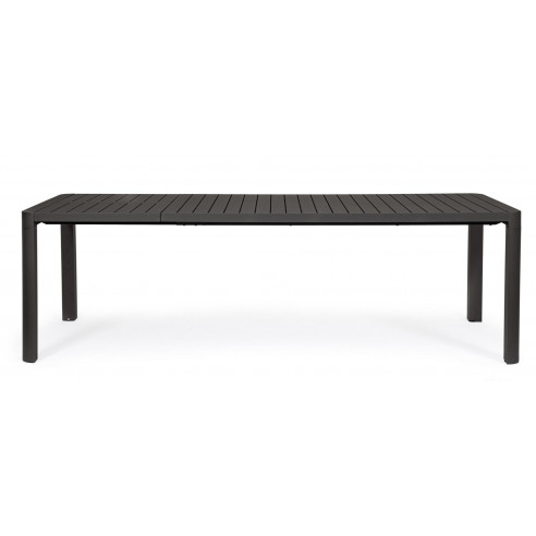 BIZZOTTO - Table KIPLIN - 180/240 X 100 cm - Anthracite