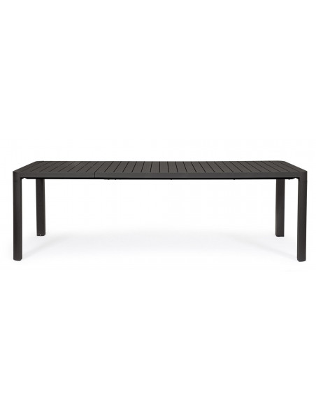 BIZZOTTO - Table KIPLIN - 180/240 X 100 cm - Anthracite