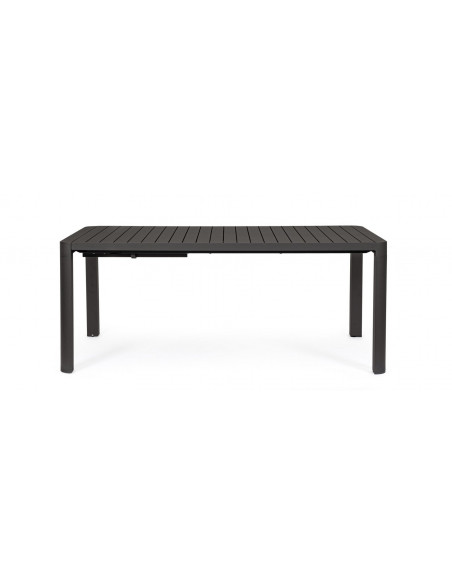 BIZZOTTO - Table KIPLIN - 180/240 X 100 cm - Anthracite