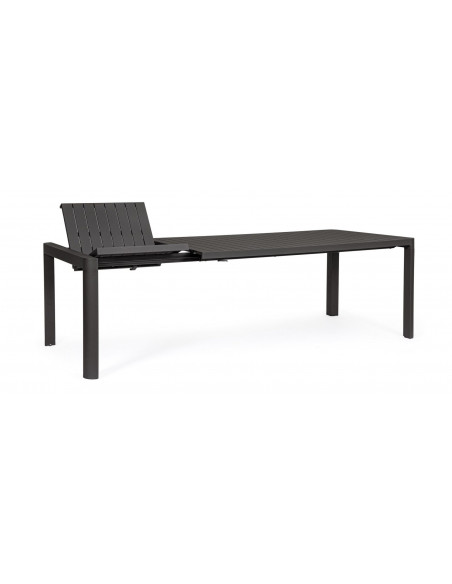 BIZZOTTO - Table KIPLIN - 180/240 X 100 cm - Anthracite