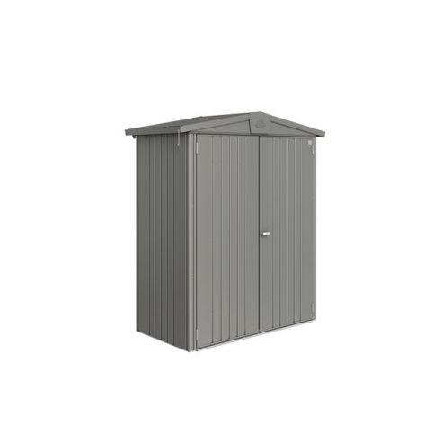 BIOHORT - Abri de jardin Europa double-portes L.172 x P.84 cm - Taille 1 - Gris Quartz Métallique 