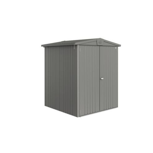 BIOHORT - Abri de jardin Europa double-portes L1.72 x P.156 - Taille 2 -Gris Quartz Métallique 