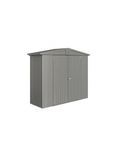 BIOHORT - Abri de jardin Europa double-portes L.244 x P. 84 m - Taille 2A - Gris Quartz Métallique 