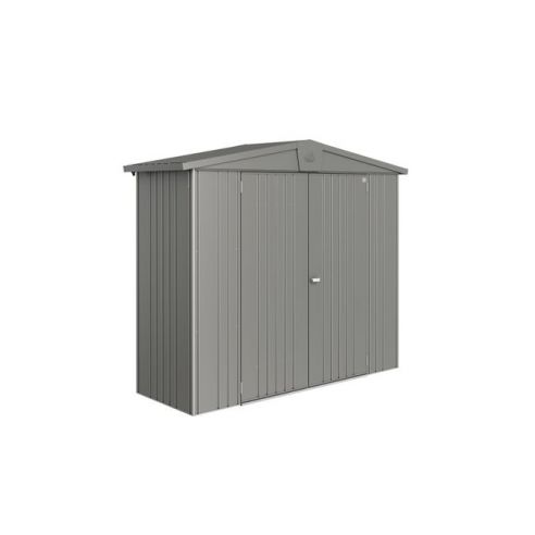 BIOHORT - Abri de jardin Europa double-portes L.244 x P. 84 m - Taille 2A - Gris Quartz Métallique 