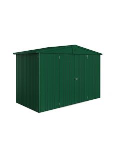 BIOHORT - Abri de jardin Europa double-portes L.316 x P.156- Taille 4A - Vert Métal 