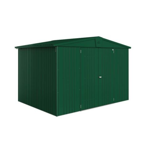 BIOHORT - Abri de jardin Europa double-portes L.316 x P.228 cm - Taille 5 - Vert Foncé 