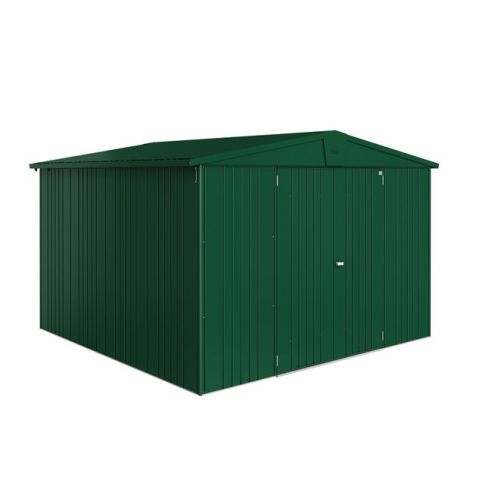 BIOHORT - Abri Europa double-portes L.316 x P.300 - Taille 7 - Vert Foncé