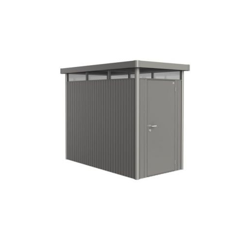 BIOHORT - Abri Highline simple porte L.1.55 x P.2.75 m - Taille HS - Gris Quartz Métallique 